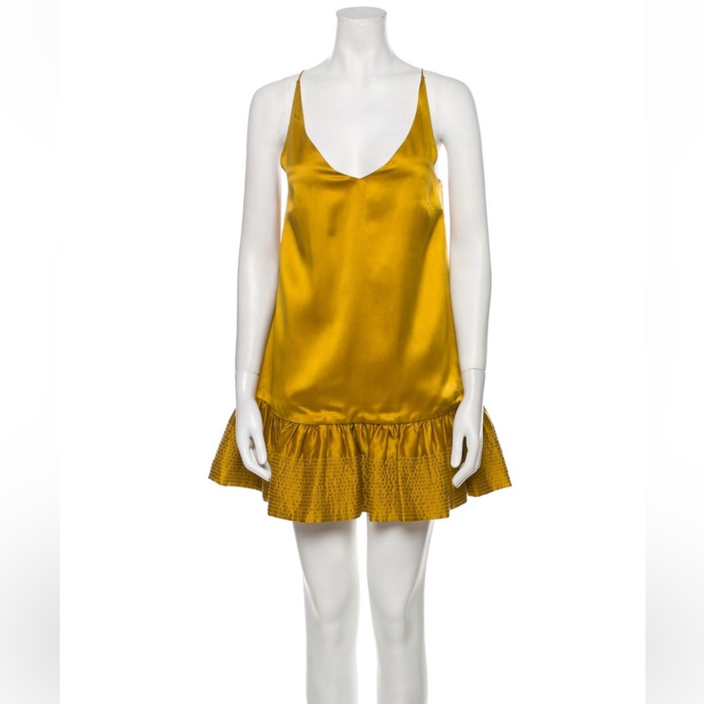 Satin Gold Slip Dress